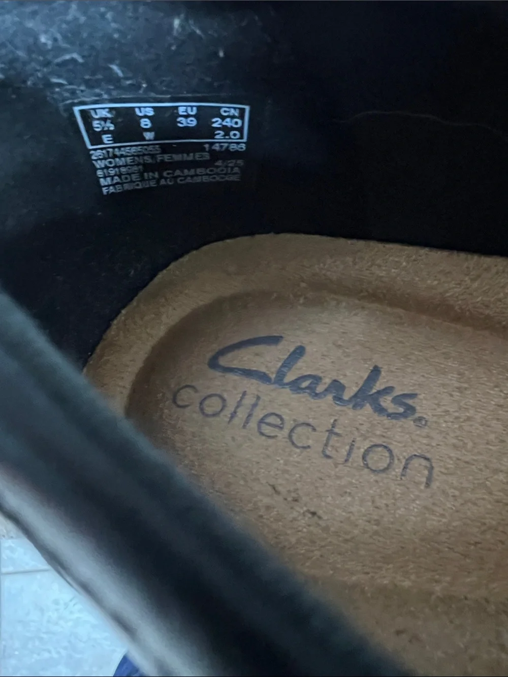 Clarks Women’s Black Leather Tassel Loafers